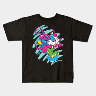 Neon Panther Kids T-Shirt